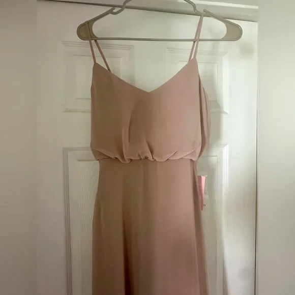 NWT Hey Birdy Taupe Bridesmaids Dress - Picture 6 of 7